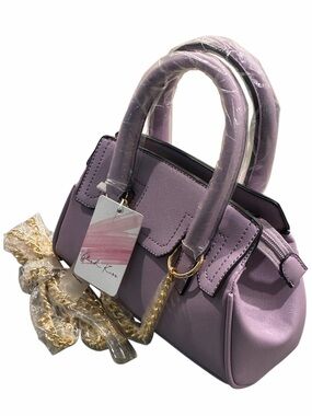 Blush Kiss Vegan PETA - Approved Lavender Mini Satchel Handbag